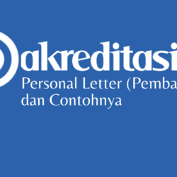 Personal Letter (Pembaharuan)