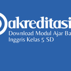 Modul Ajar Bahasa Inggris Kelas 5 SD